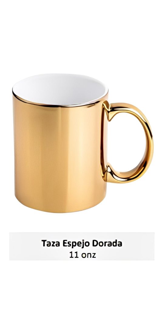 Taza Espejo Dorada 11 onz