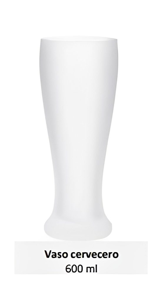 Vaso cervecero 600 ml
