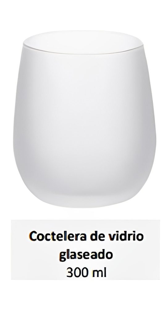 Coctelera de vidrio glaseado 300 ml