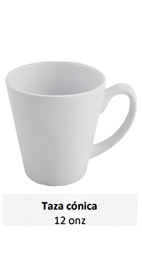 Taza cónica 12 onz
