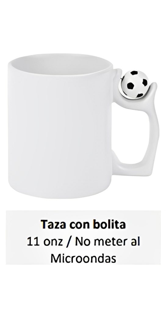Taza con bolita 11 onz / No meter al Microondas