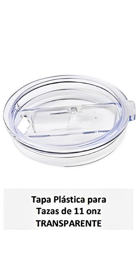 Tapa Plástica Transparente para Tazas de 11 onz