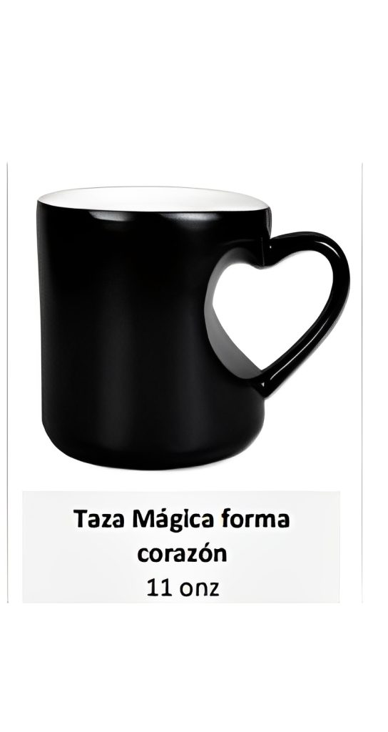 Taza Mágica forma corazón 11 onz