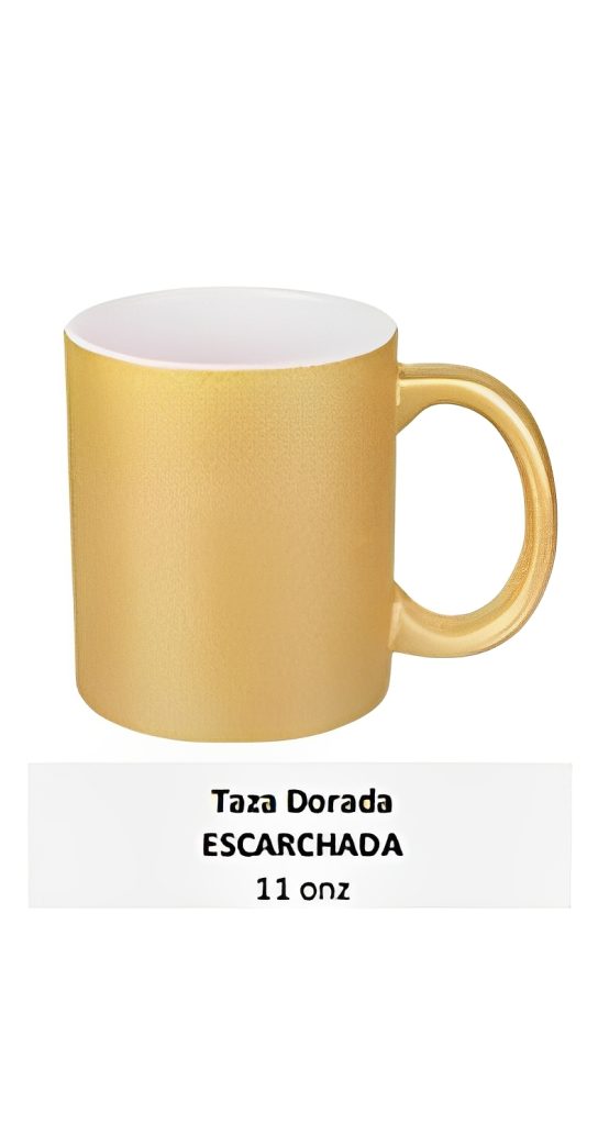 Taza Dorada ESCARCHADA 11 onz